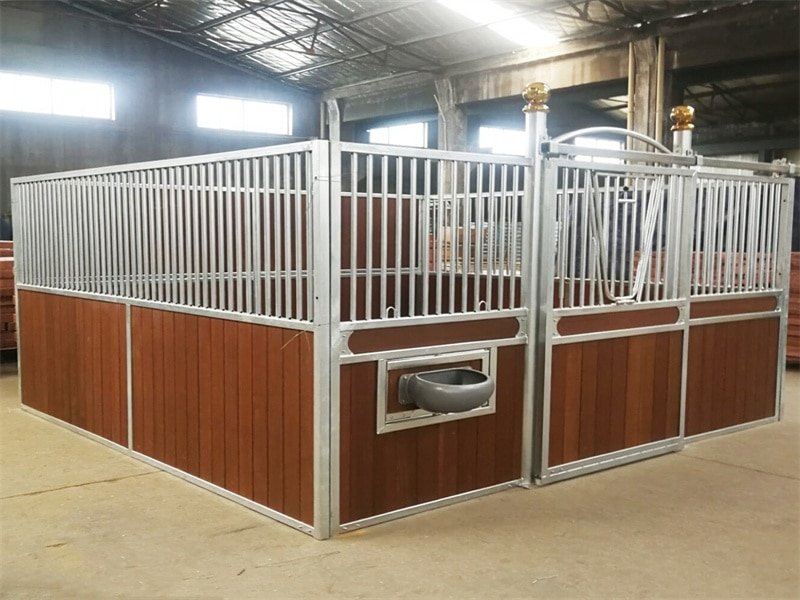 Durable custom European horse stables for equestrian use