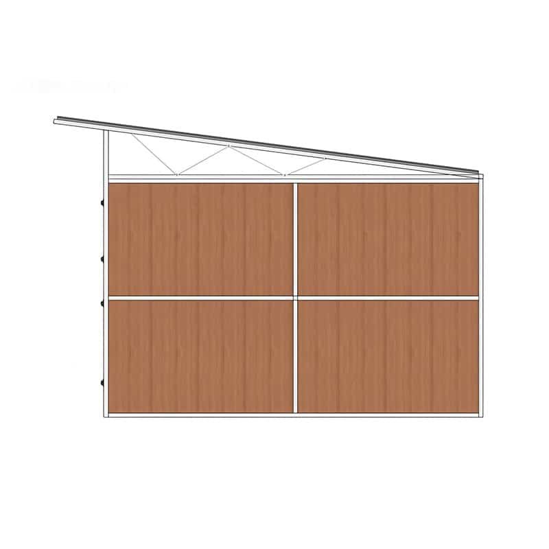 Customizable horse stable designs for indoor and outdoor equestrian facilities.