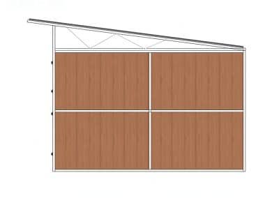 Different designs and styles of horse stables