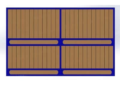 A variety of elegant horse stable designs showcasing different styles.