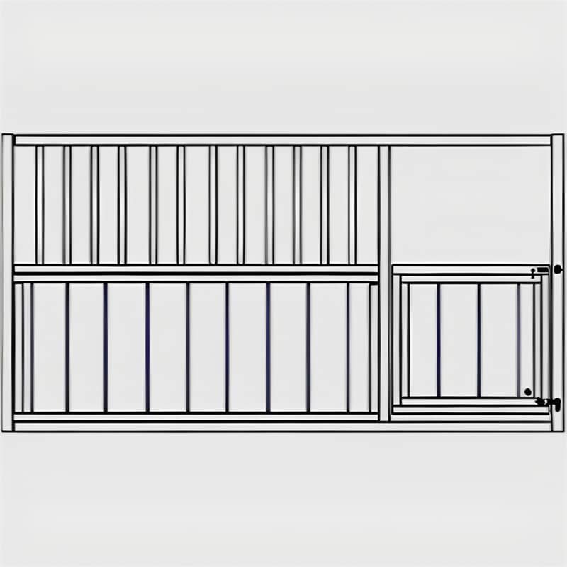 Stylish and functional UK horse stable Type 2 with wooden finish