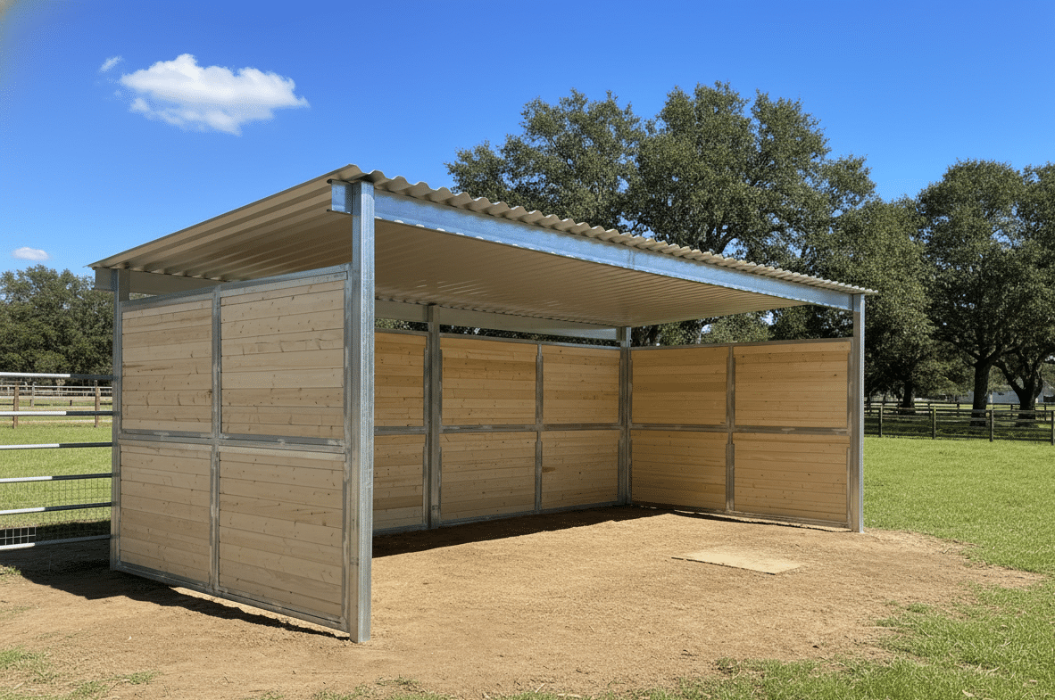 Best 3-Sided Horse Shelters (Run-in Sheds) for Your US Pasture