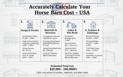 How to Accurately Calculate Your Horse Barn Cost in the US