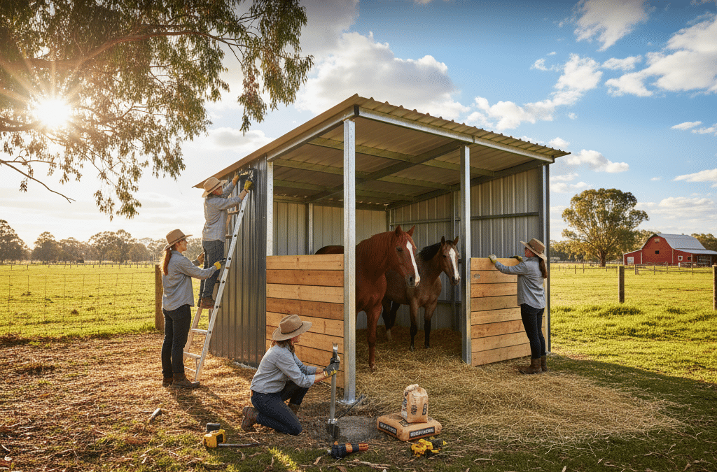 How to Build a Basic Horse Shelter: An Australian DIY Guide