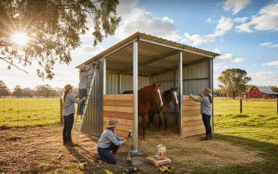 How to Build a Basic Horse Shelter: An Australian DIY Guide