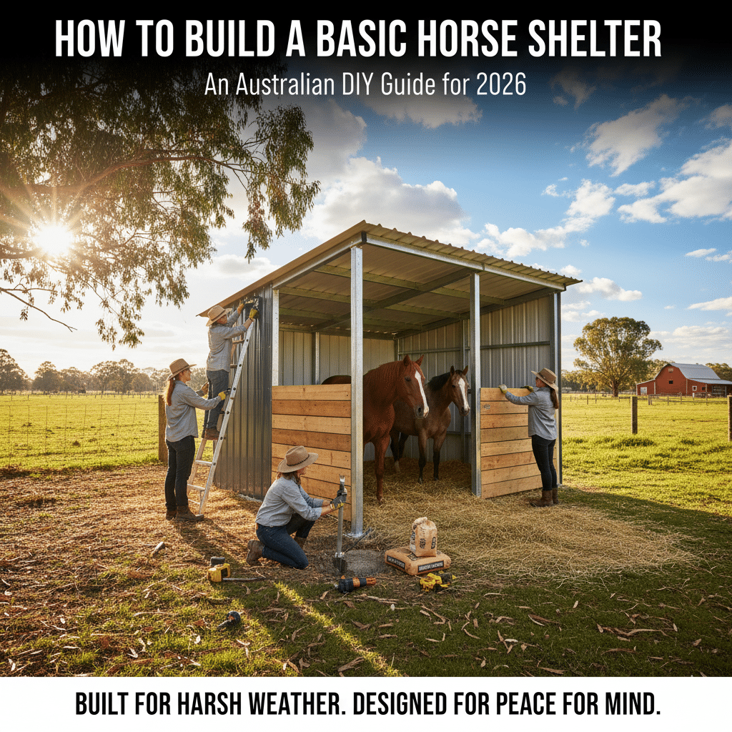 How to Build a Basic Horse Shelter An Australian DIY Guide