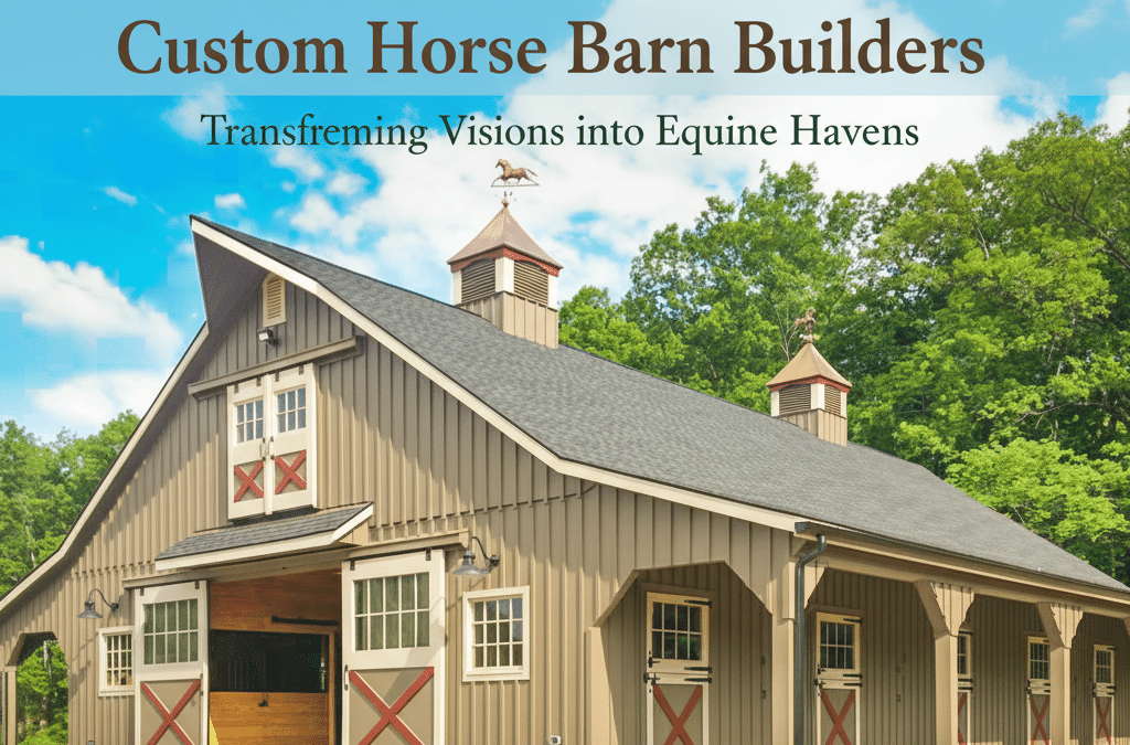Designing Your Dream: A Guide to Custom Horse Barn Builders