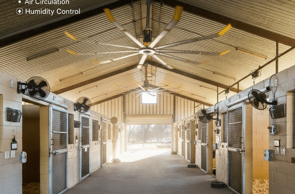 Choosing the Right Ventilation Fans for Your Horse Stable