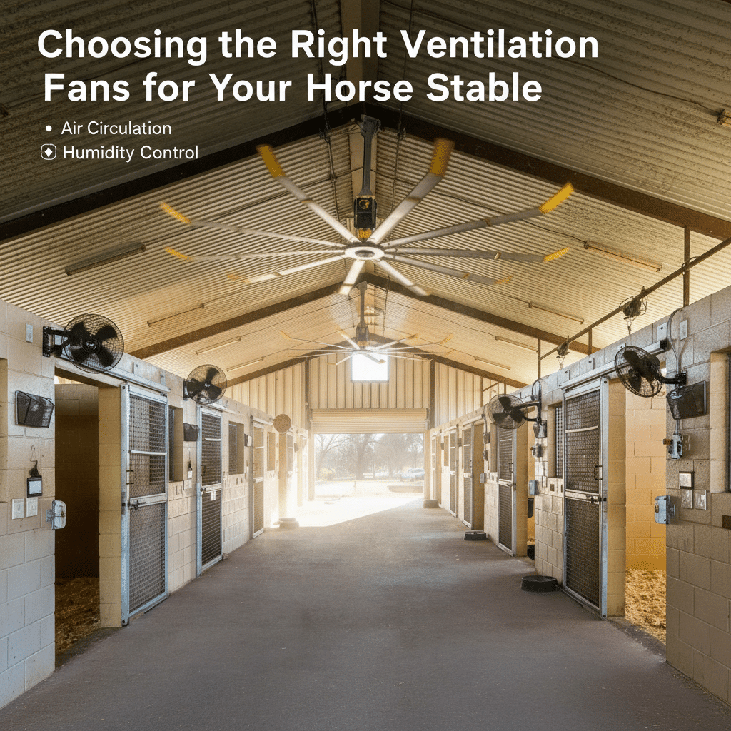 Choosing the Right Ventilation Fans for Your Horse Stable