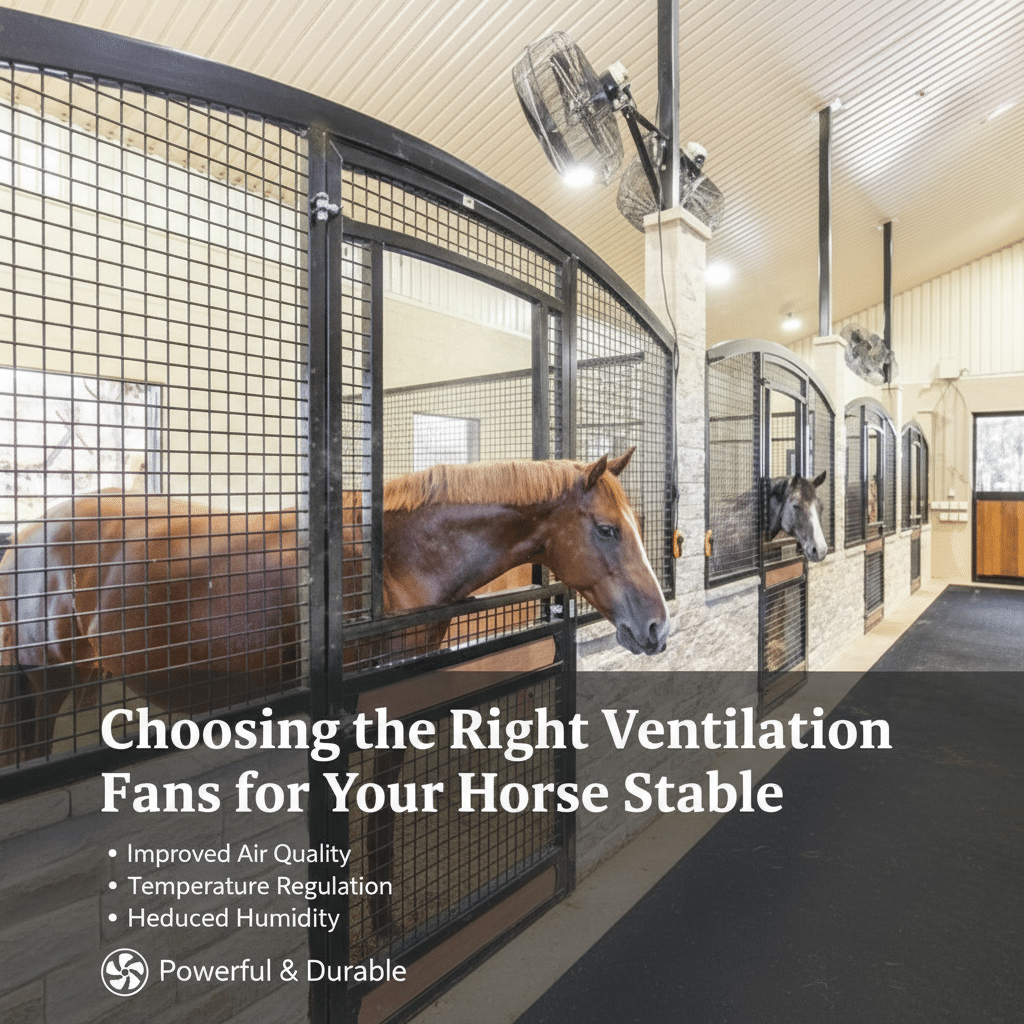 Choosing the Right Ventilation Fans for Your Horse Stable