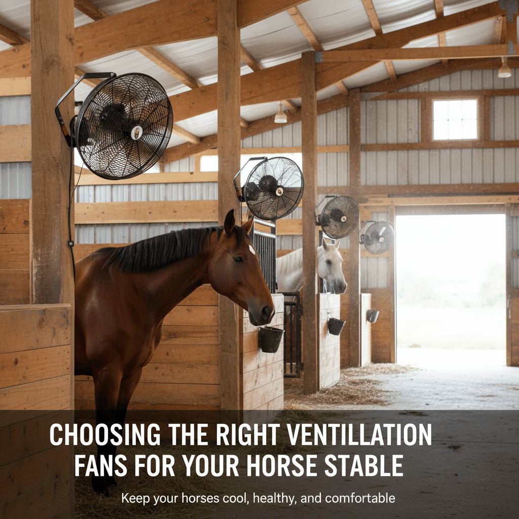 Choosing the Right Ventilation Fans for Your Horse Stable
