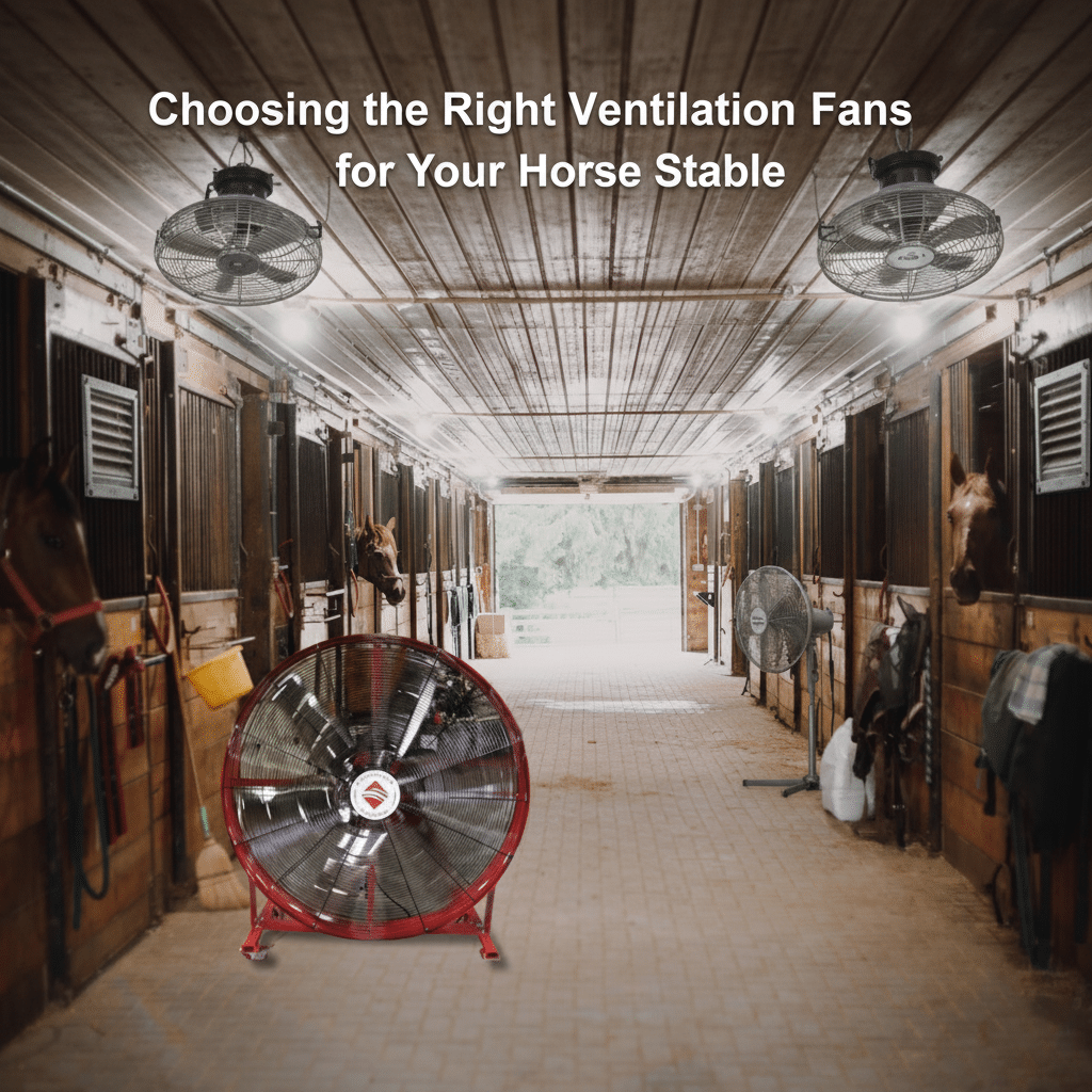 Choosing the Right Ventilation Fans for Your Horse Stable