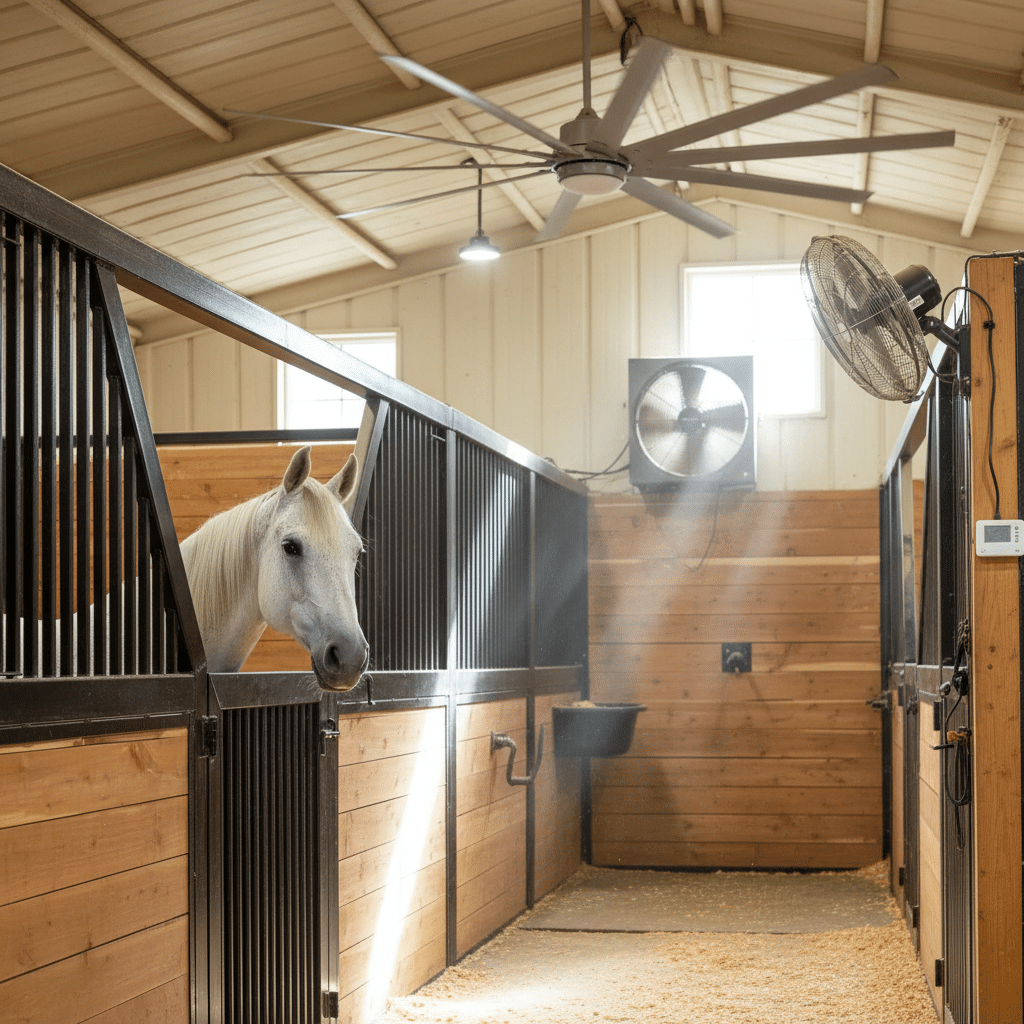 Choosing the Right Ventilation Fans for Your Horse Stable