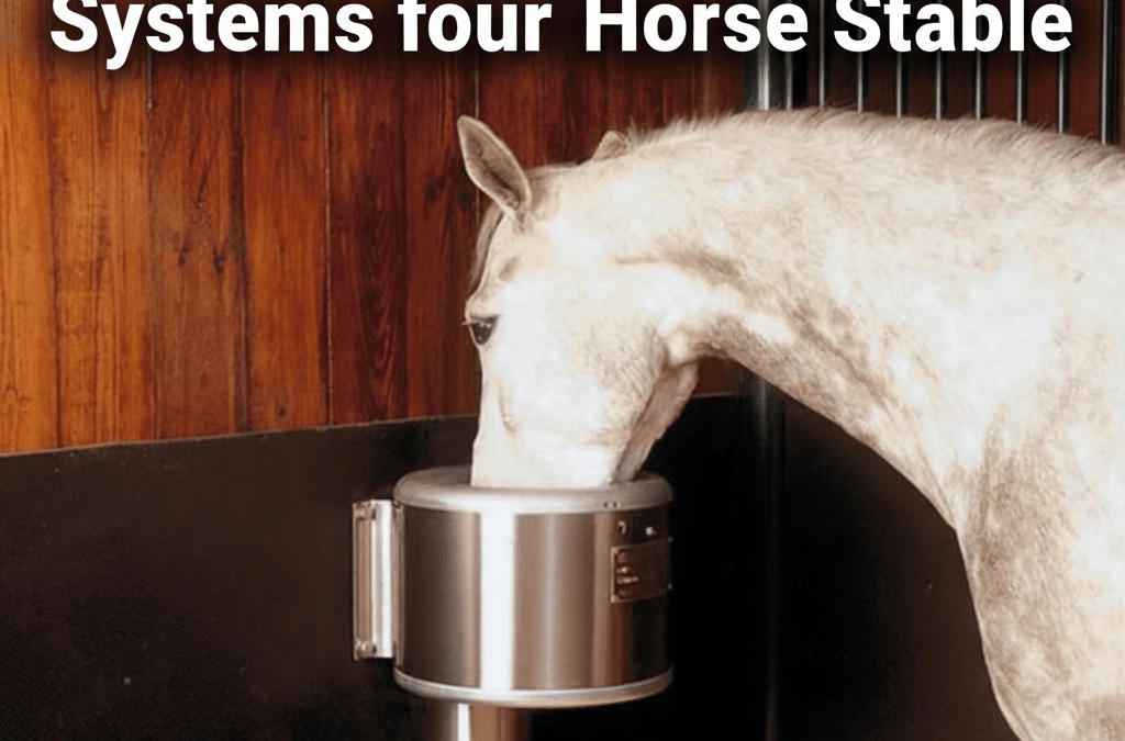 Concevoir des systèmes d'alimentation en eau efficaces pour votre écurie