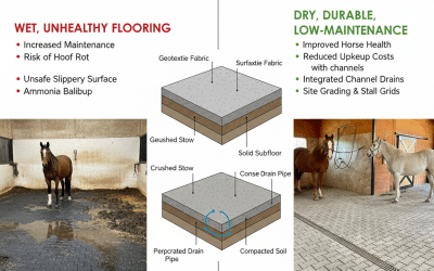 Designing Proper Drainage for Your Horse Stable Flooring