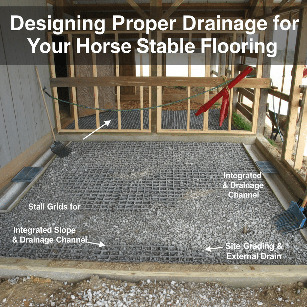 Designing Proper Drainage for Your Horse Stable Flooring
