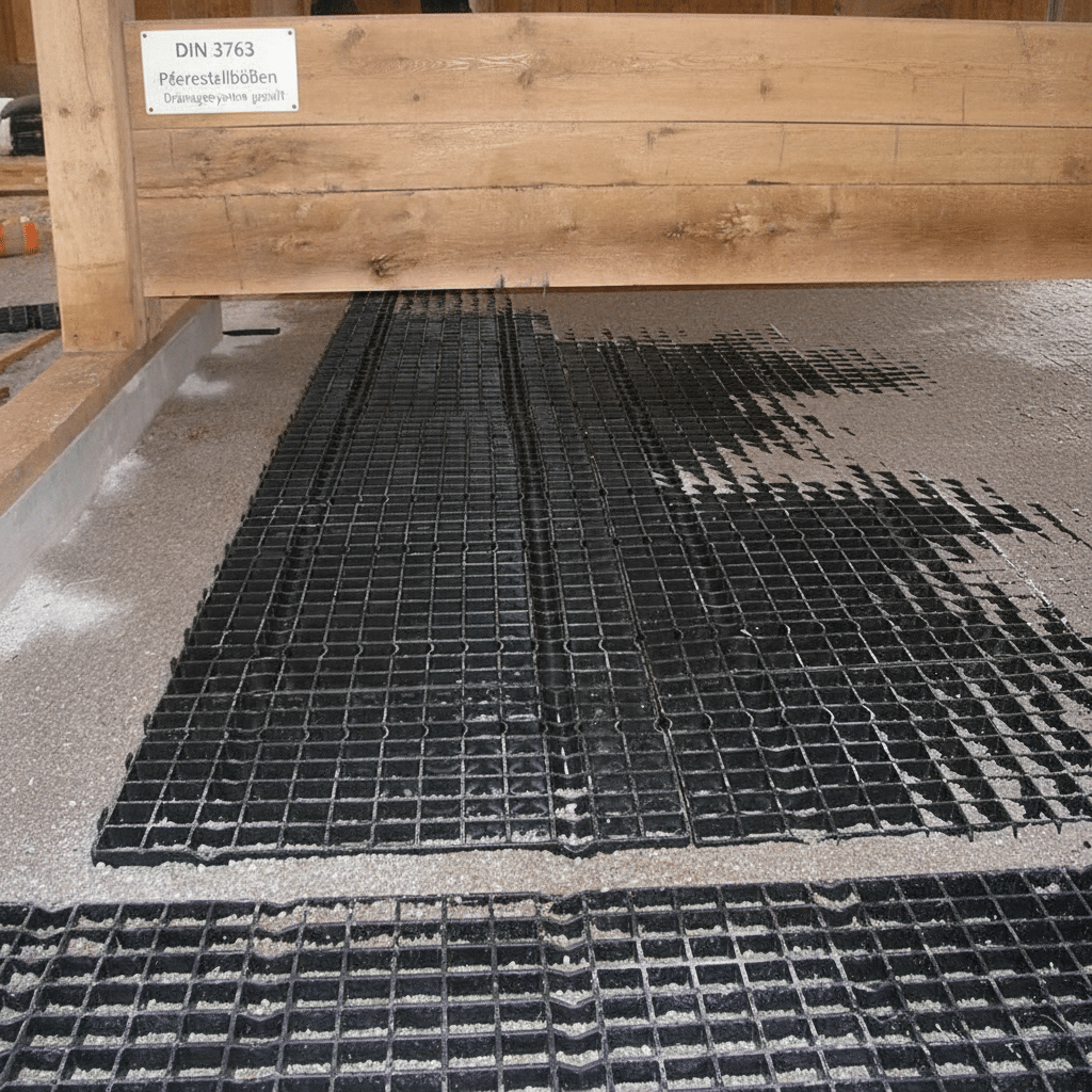 German Standards for Horse Stable Flooring & Drainage Systems