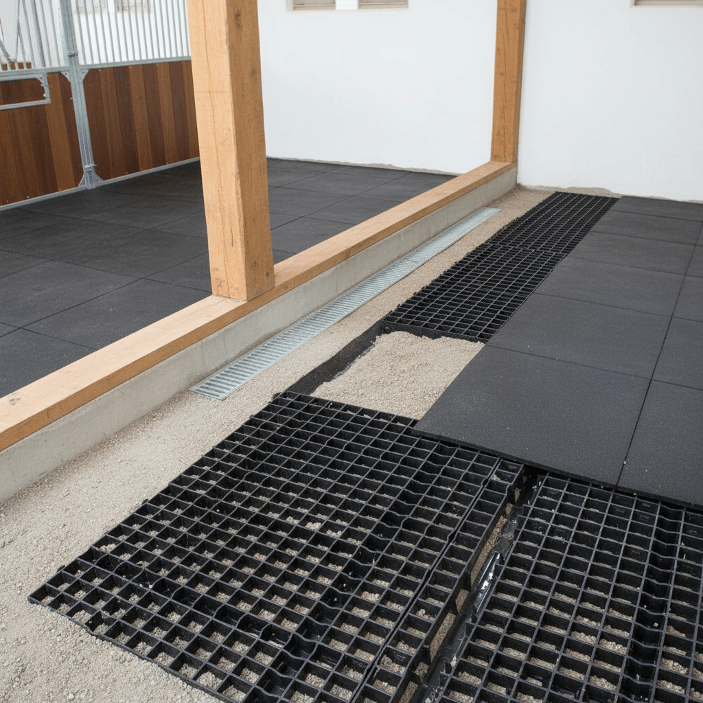 German Standards for Horse Stable Flooring & Drainage Systems