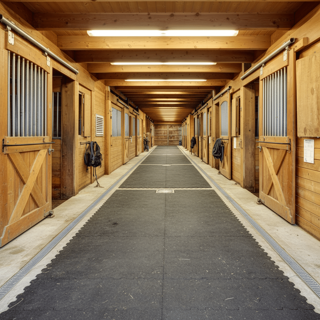 German Standards for Horse Stable Flooring & Drainage Systems