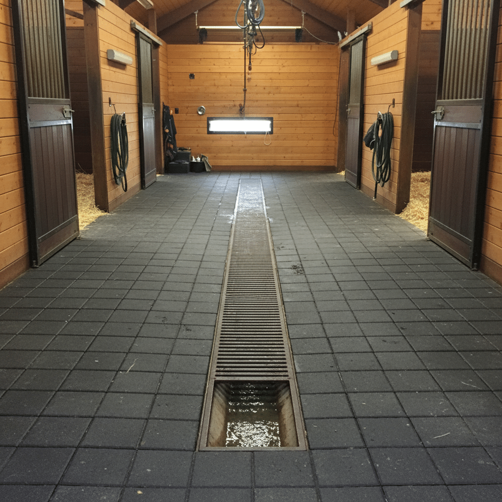 German Standards for Horse Stable Flooring & Drainage Systems