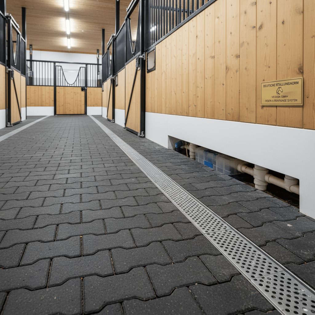 German Standards for Horse Stable Flooring & Drainage Systems