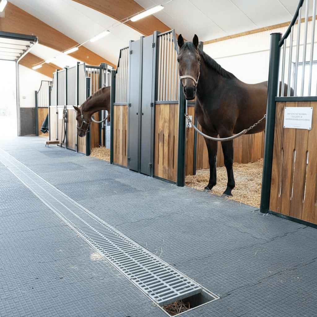 German Standards for Horse Stable Flooring & Drainage Systems