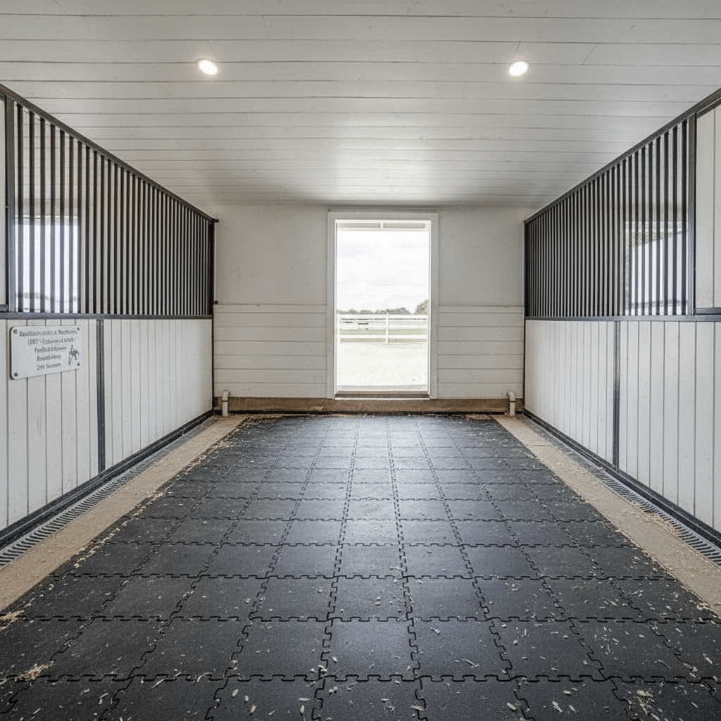 German Standards for Horse Stable Flooring & Drainage Systems