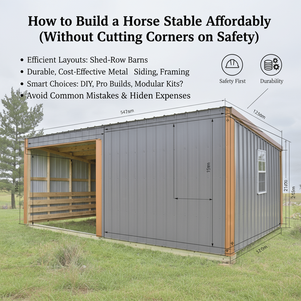 How to Build a Horse Stable Affordably