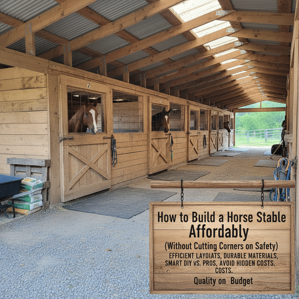 How to Build a Horse Stable Affordably