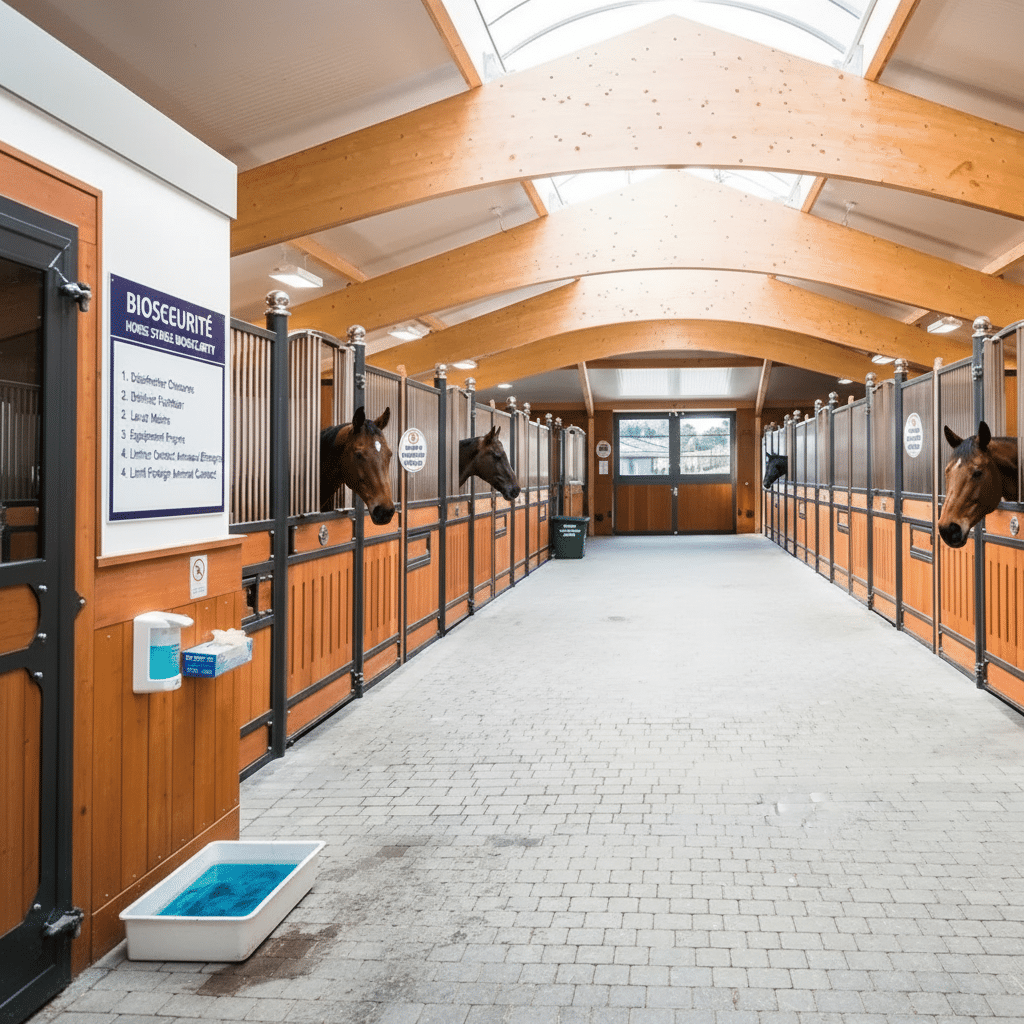 Implementing Horse Stable Biosecurity Measures in France