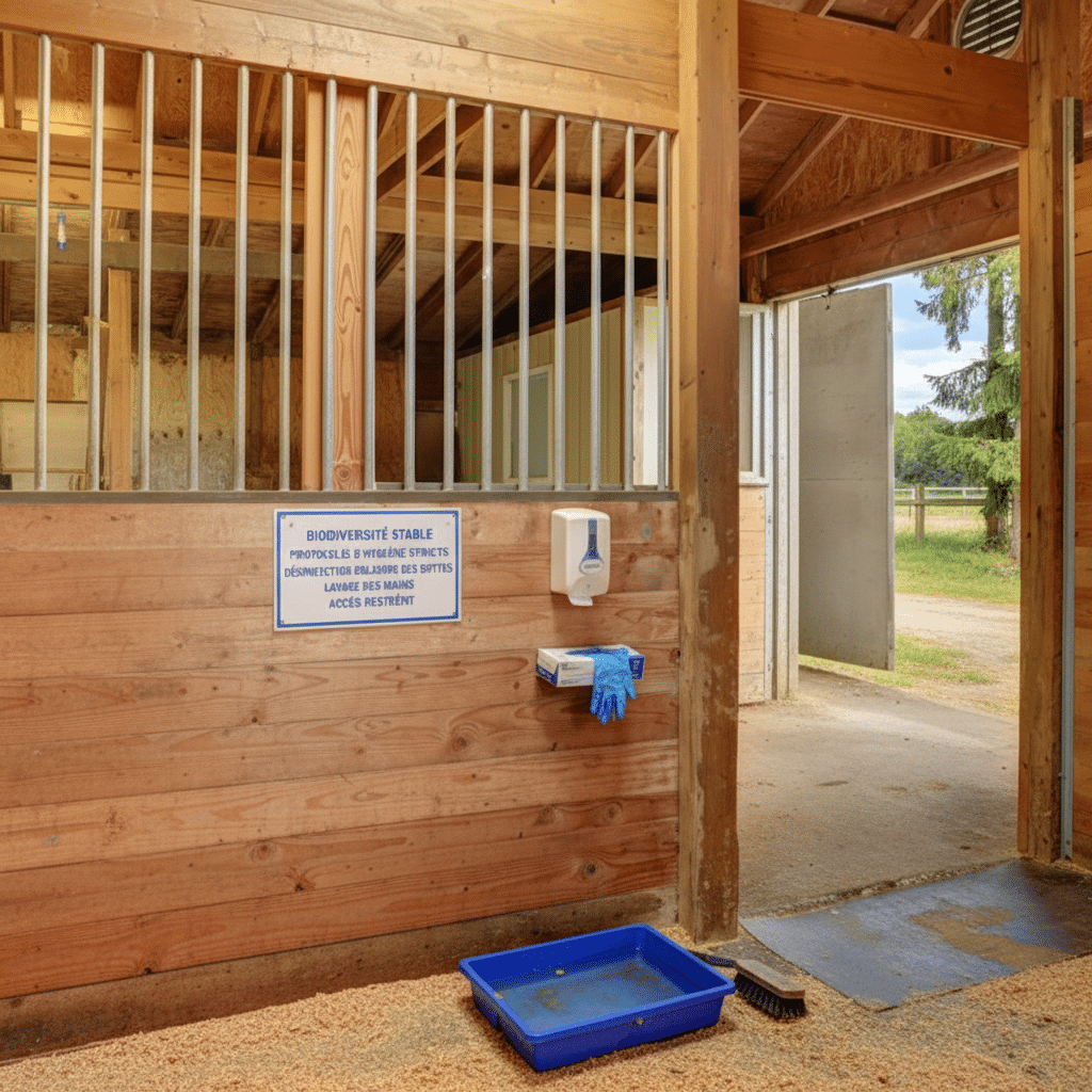 Implementing Horse Stable Biosecurity Measures in France