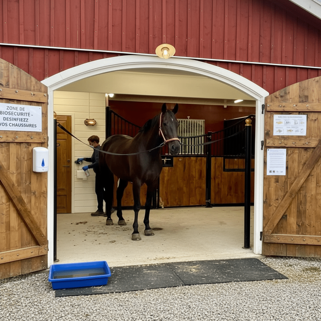 Implementing Horse Stable Biosecurity Measures in France