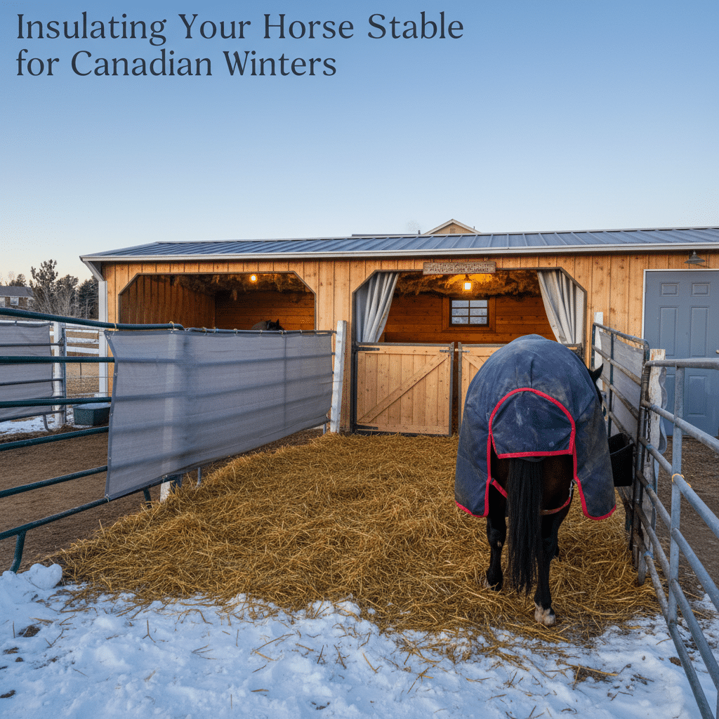Insulating Your Horse Stable for Canadian Winters