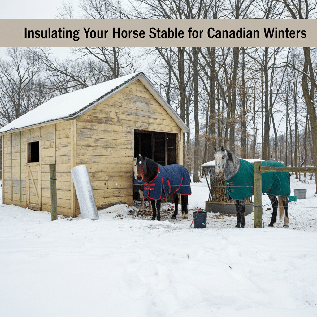 Insulating Your Horse Stable for Canadian Winters