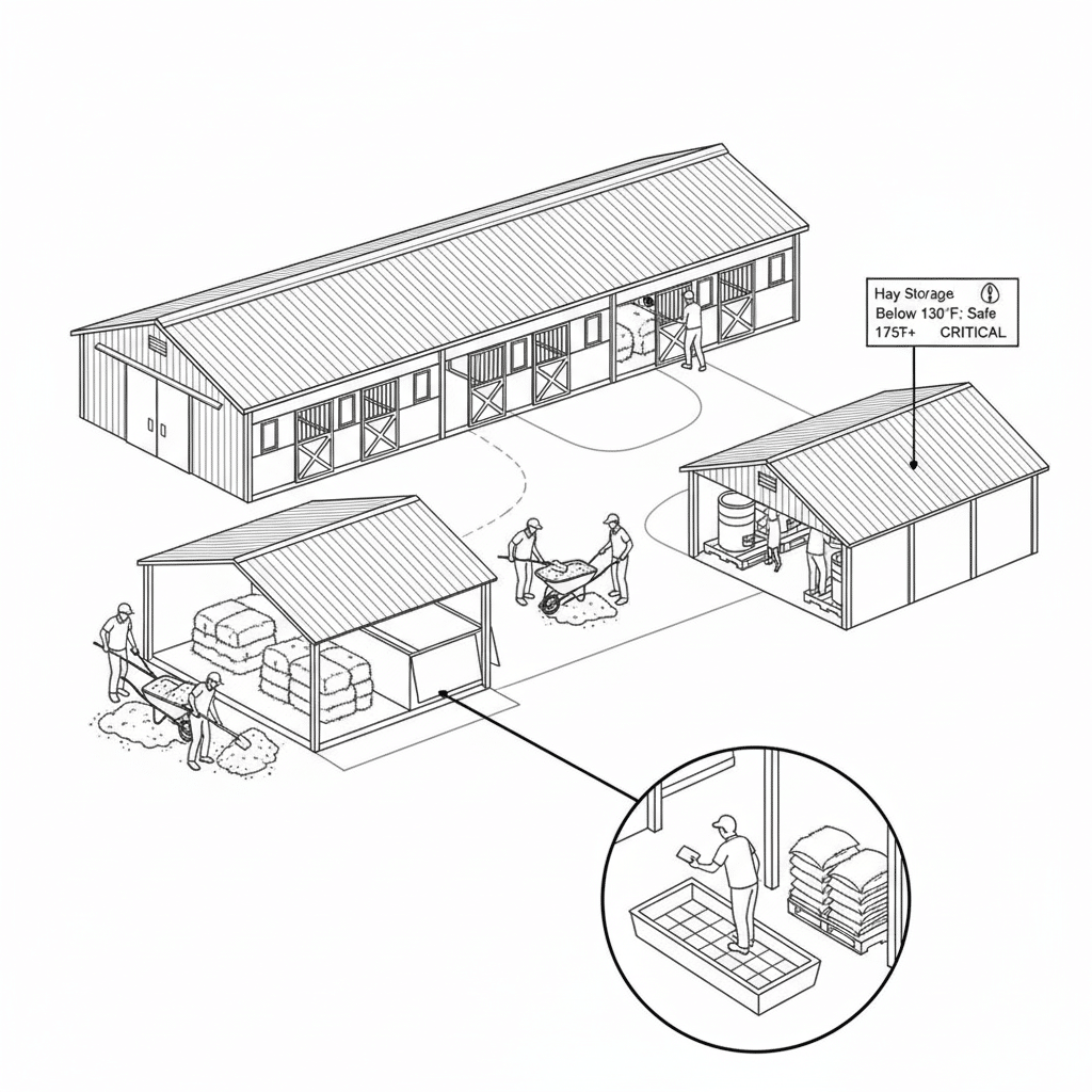 Managing Commercial Horse Stables Protocols for 50lb Daily Waste