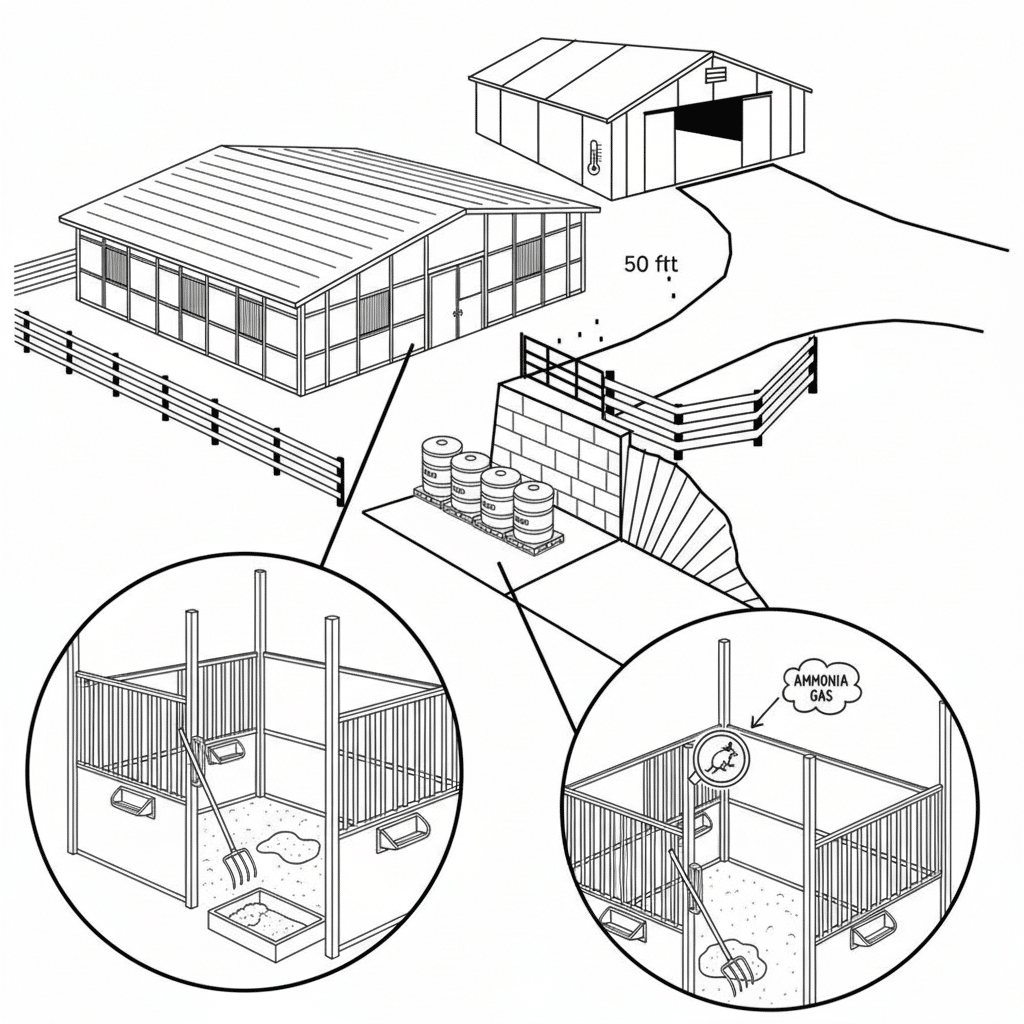 Managing Commercial Horse Stables Protocols for 50lb Daily Waste