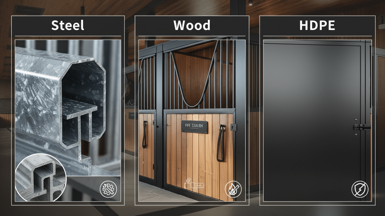 Steel vs. Wood vs. HDPE The Definitive Stable Material Guide