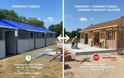 Temporary vs. Permanent Stables: Choosing the Right Solution