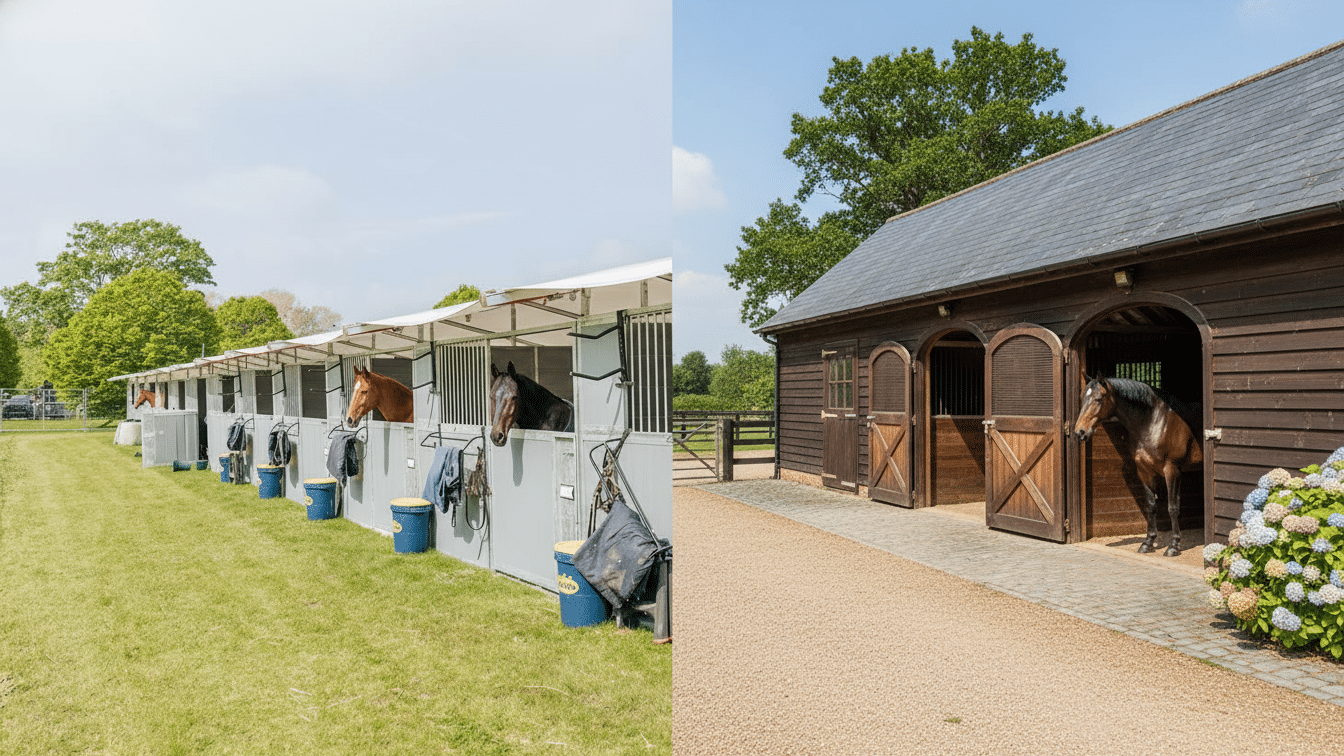 Temporary vs. Permanent Stables Choosing the Right Solution