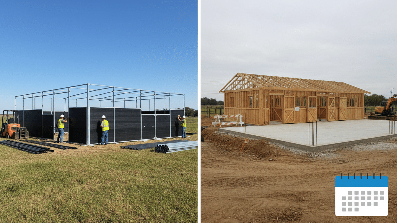 Temporary vs. Permanent Stables Choosing the Right Solution