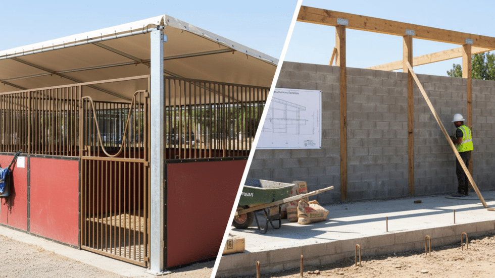 Temporary vs. Permanent Stables: Choosing the Right Solution