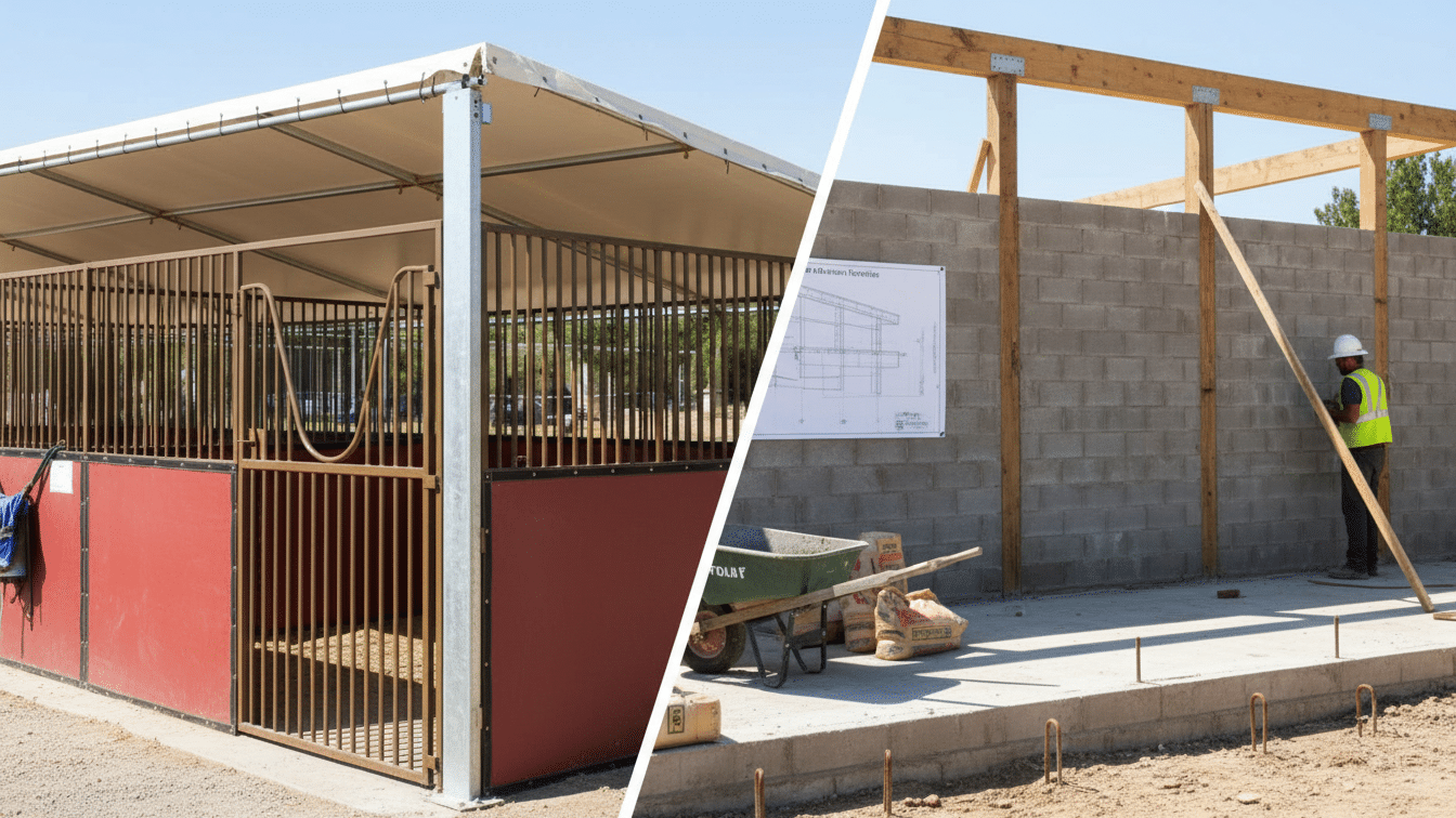 Temporary vs. Permanent Stables Choosing the Right Solution