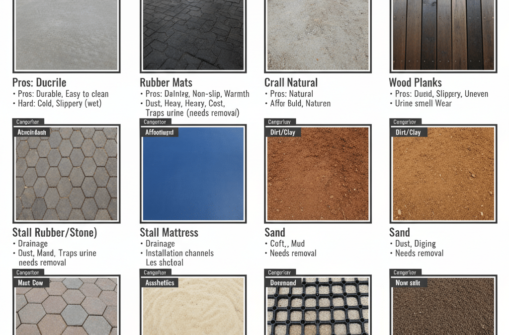 Top 10 Horse Stable Flooring Options (Pros & Cons)