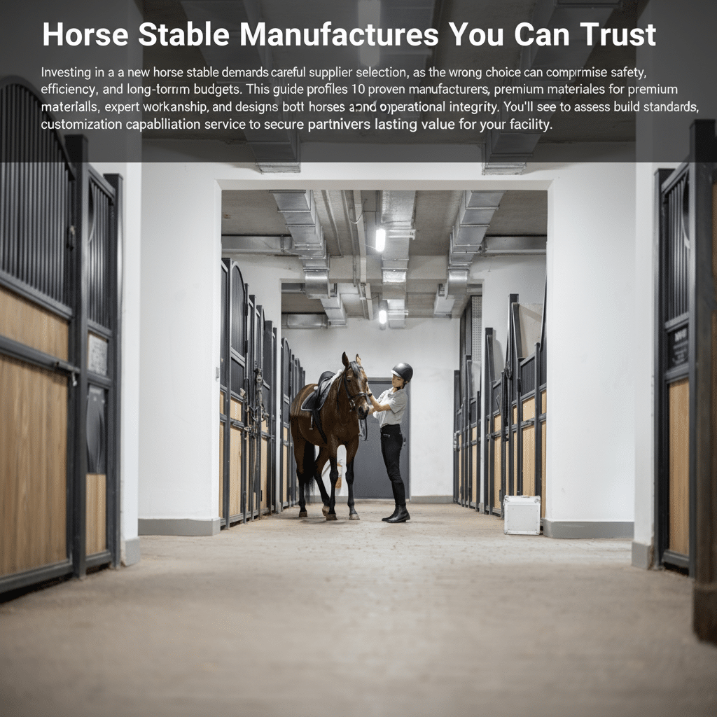 Top 10 Horse Stable Manufacturers You Can Trust