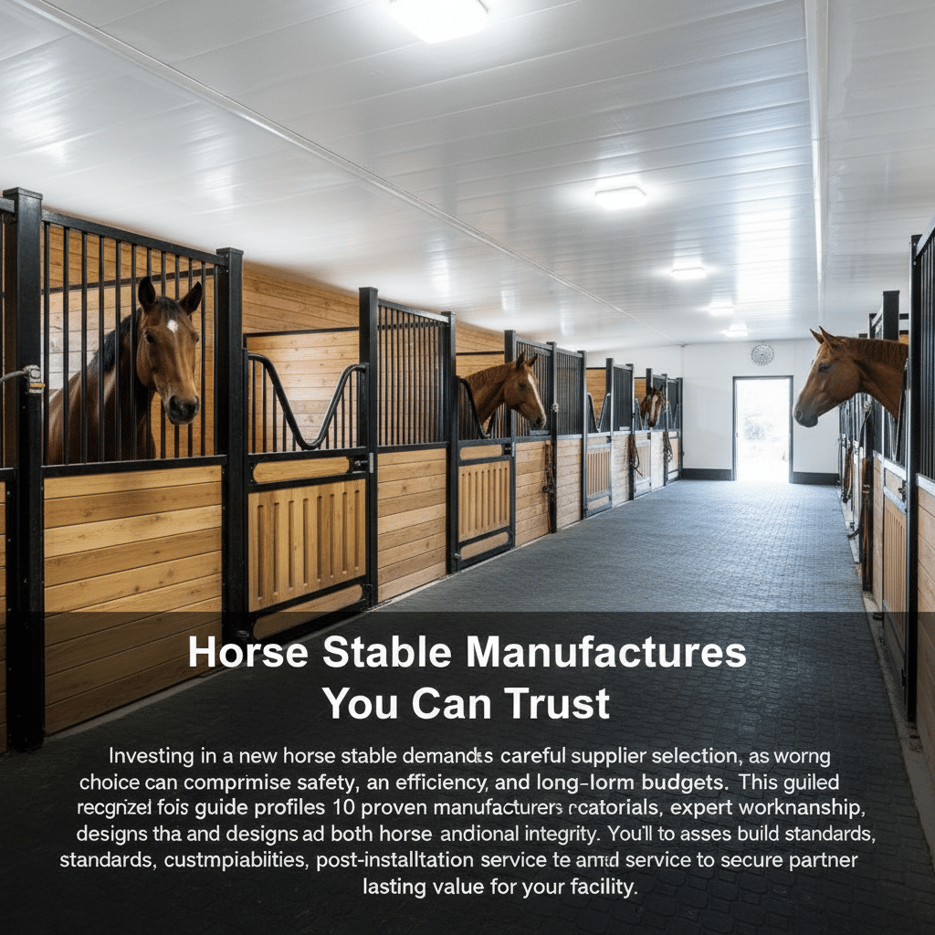 Top 10 Horse Stable Manufacturers You Can Trust