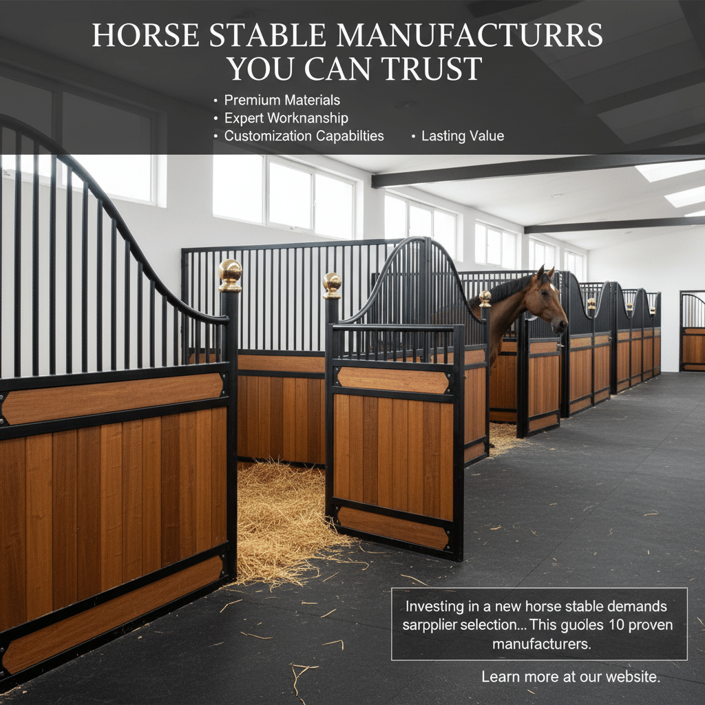 Top 10 Horse Stable Manufacturers You Can Trust