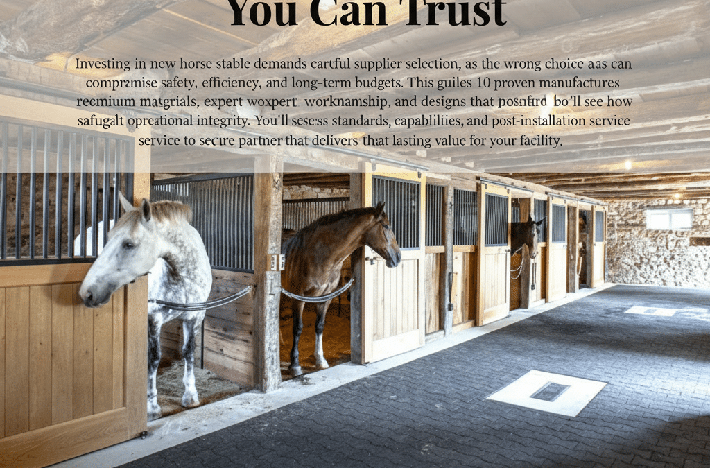 Top 10 Horse Stable Manufacturers You Can Trust