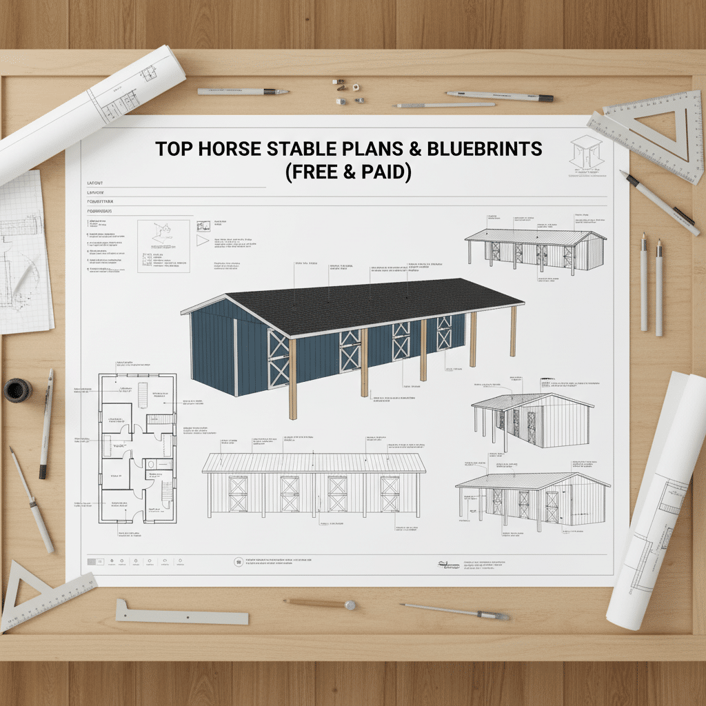 Top 10 Horse Stable Plans & Blueprints