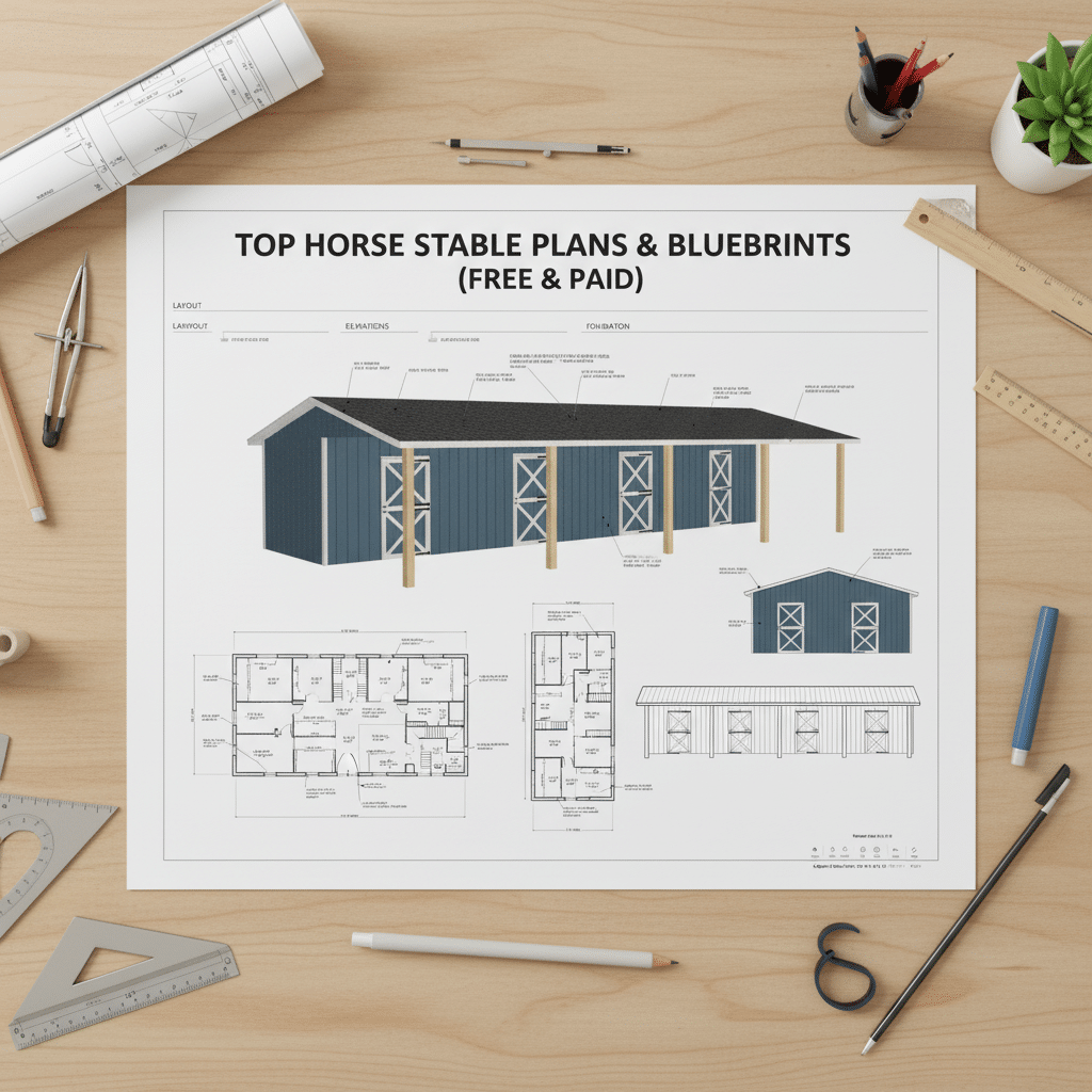 Top 10 Horse Stable Plans & Blueprints