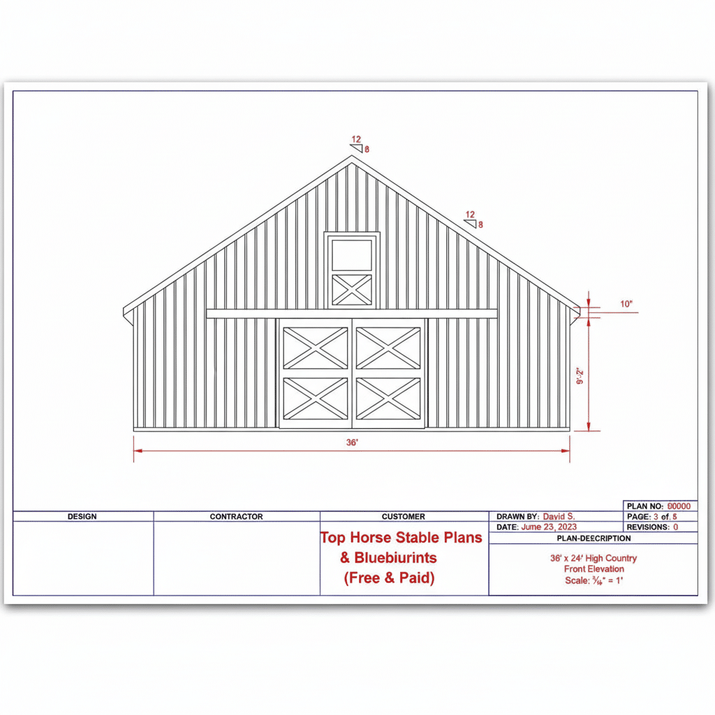 Top 10 Horse Stable Plans & Blueprints